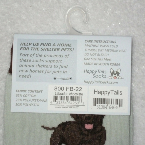 Dog Patterned Socks - Brown and Black - Picture 2 of 4